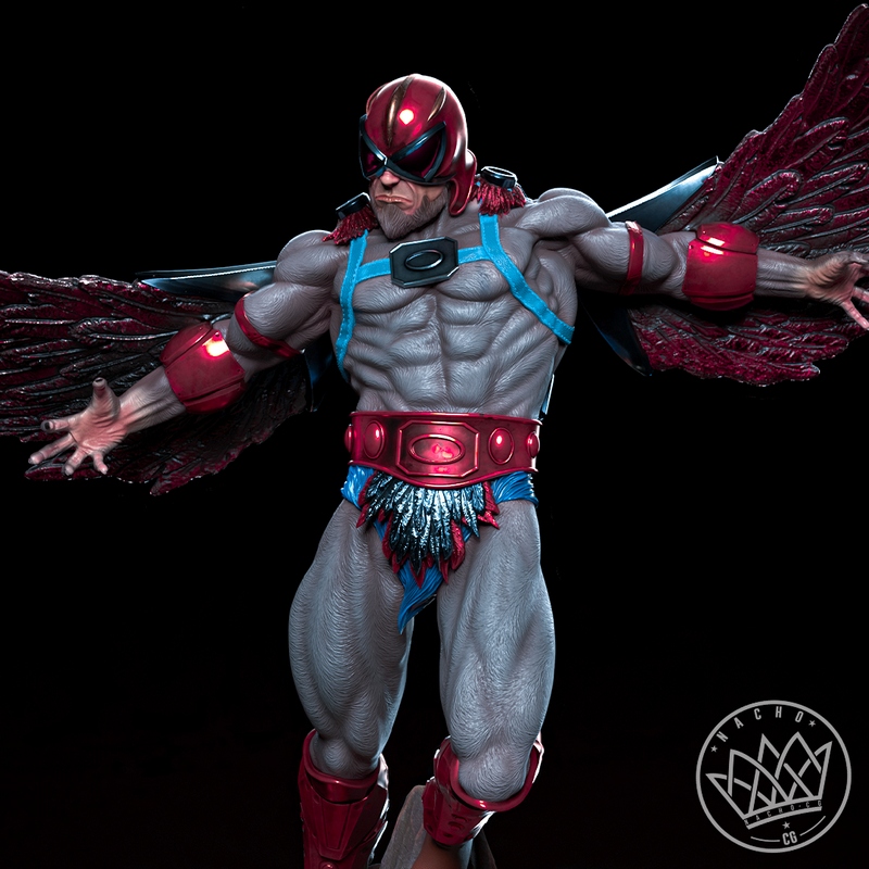 MOTU斯特拉托斯 3D打印模型|Nacho CG – Fan Art – Stratos from MOTU – Statue – 3D Print Model