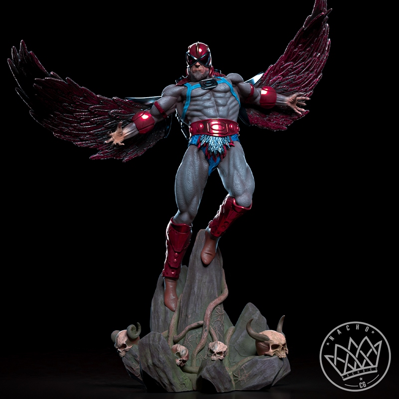 MOTU斯特拉托斯 3D打印模型|Nacho CG – Fan Art – Stratos from MOTU – Statue – 3D Print Model