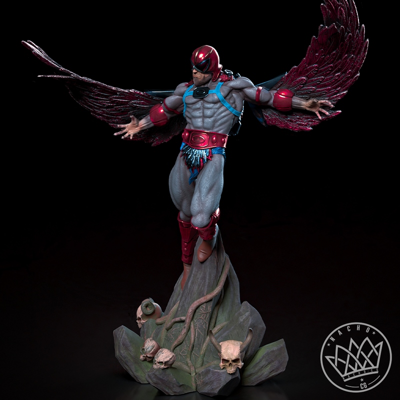 MOTU斯特拉托斯 3D打印模型|Nacho CG – Fan Art – Stratos from MOTU – Statue – 3D Print Model