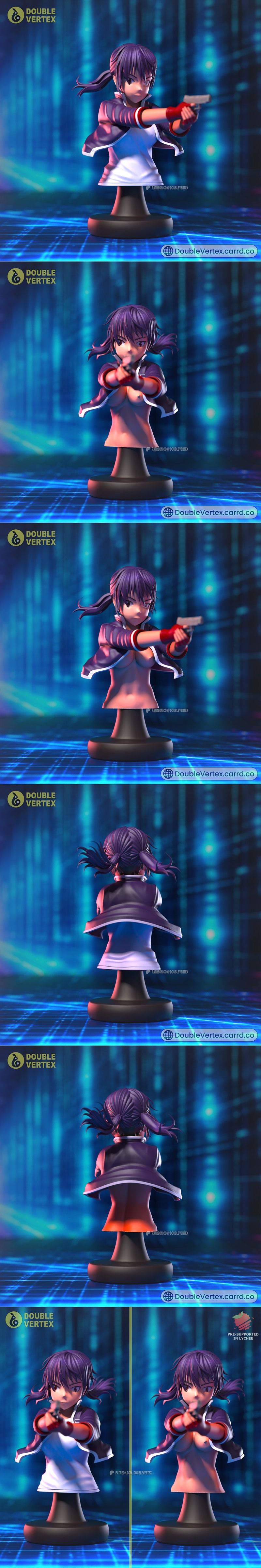 双顶点 - 乌泽诺南 - EX-ARM 身体模型 3D打印版|Double Vertex – Uezono Minami – EX-ARM Bust – 3D Print Model STL