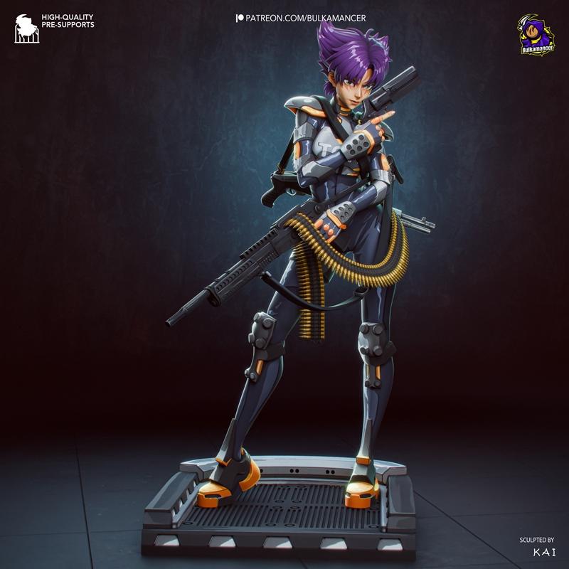 Bulkamancer造型设计 – Konoko – 3D打印模型|Bulkamancer Sculpts – Konoko – 3D Print Model STL