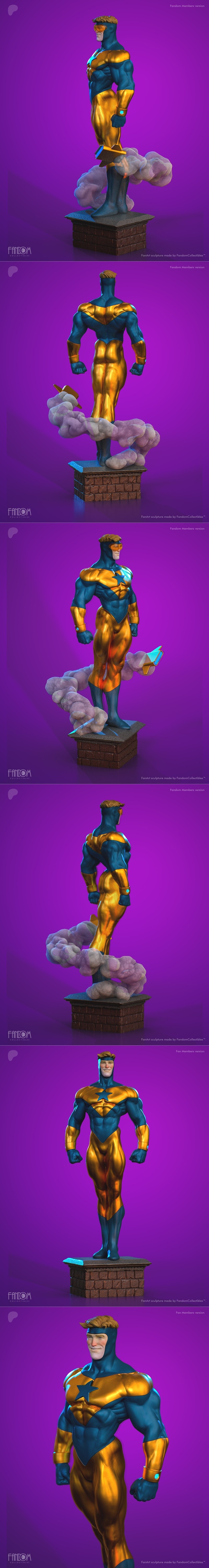 粉丝收藏品 - 波士顿黄金 - 3D打印模型|Fandom Collectibles – Booster Gold – 3D Print Model STL