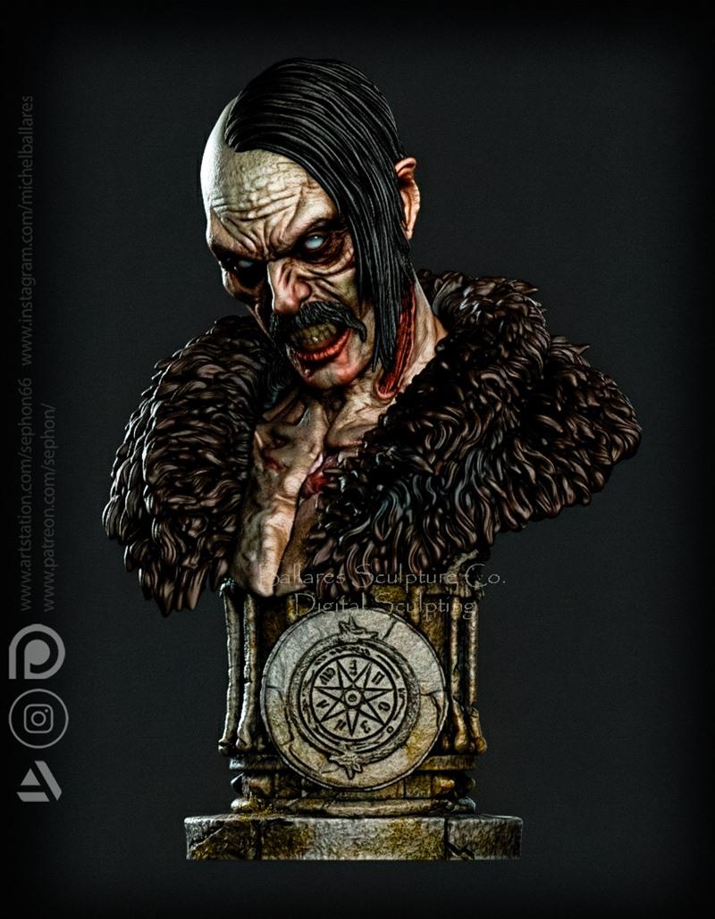 创意怪客MB打造的《诺斯费拉图》3D打印模型|Nosferatu Bust By Creative Geek MB – 3D Print Model STL