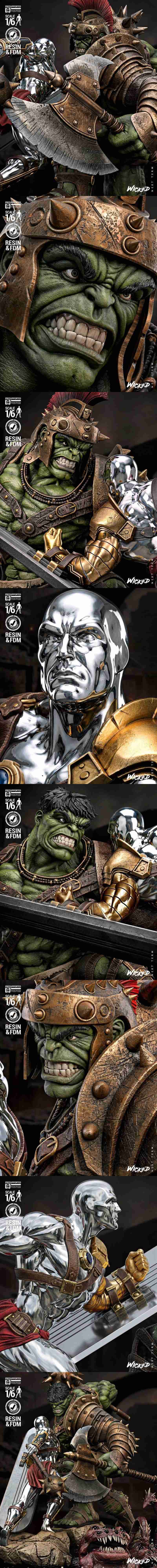 Wicked星球浩克迪奥拉模型 3D打印作品|Wicked – Planet Hulk Diorama – 3D Print Model STL