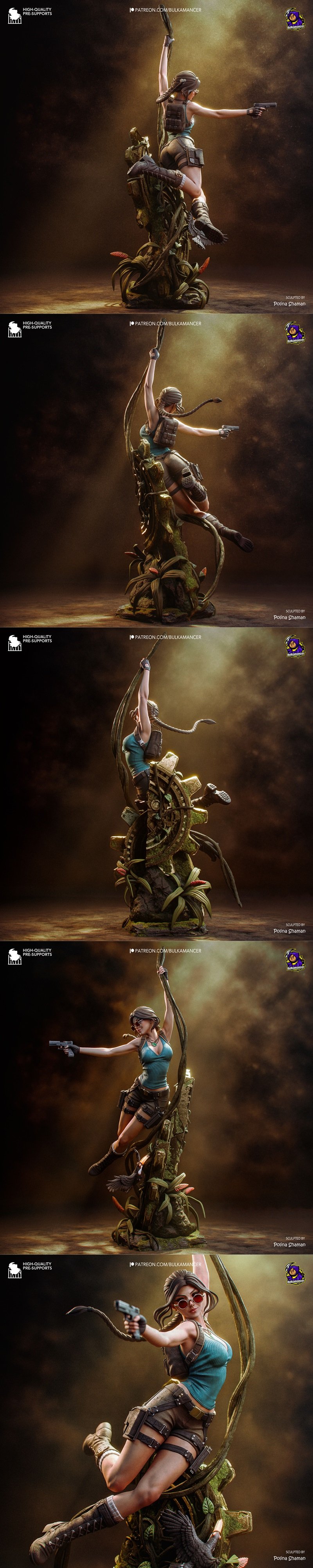 3D打印模型：泰坦尼克号角色拉拉·克罗夫特（Tomb Raider）|Bulkamancer Sculpts – Lara Croft (Tomb Raider) – 3D Print Model STL