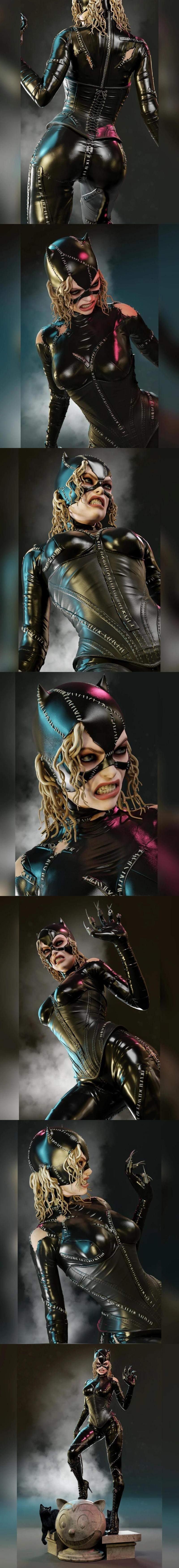 MCM3D - 蝙蝠侠与猫女回归 - 3D打印模型|MCM3D – Catwoman Batman Returns – 3D Print Model STL