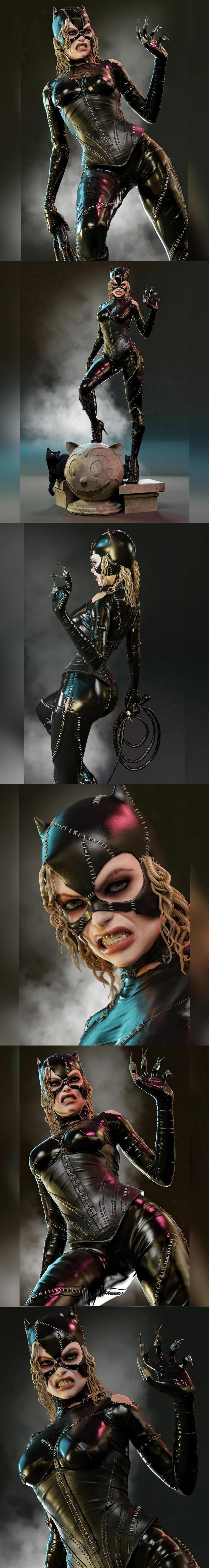 MCM3D - 蝙蝠侠与猫女回归 - 3D打印模型|MCM3D – Catwoman Batman Returns – 3D Print Model STL
