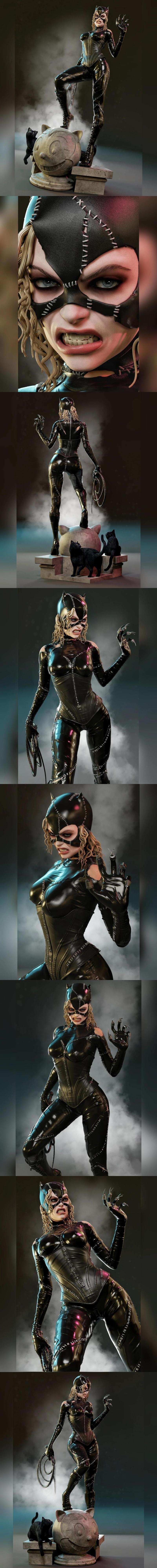 MCM3D - 蝙蝠侠与猫女回归 - 3D打印模型|MCM3D – Catwoman Batman Returns – 3D Print Model STL