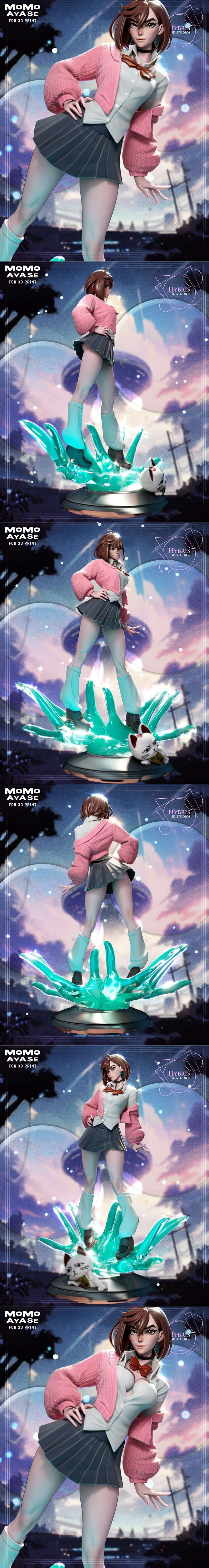 Hybris Studios - 《Momo Ayase》3D打印模型 STL|Hybris Studios – Momo Ayase – 3D Print Model STL