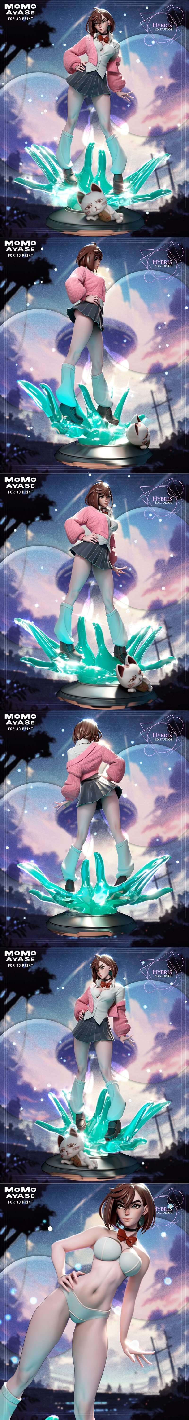 Hybris Studios - 《Momo Ayase》3D打印模型 STL|Hybris Studios – Momo Ayase – 3D Print Model STL