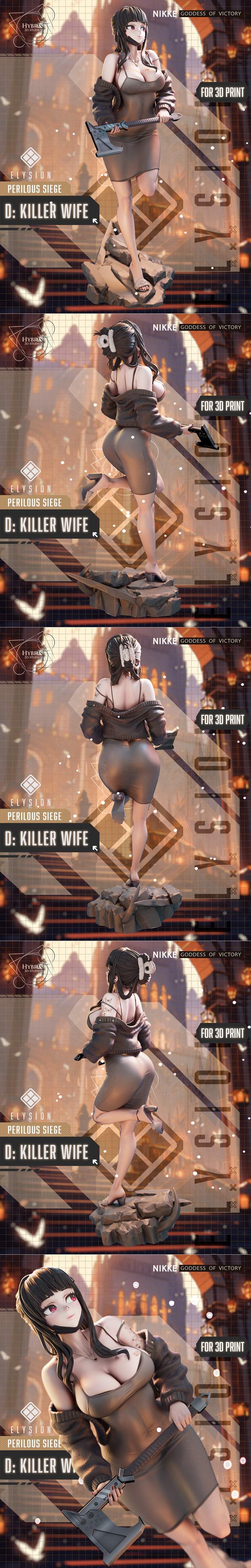 Hybris Studios旗下作品《D Killer Wife》3D打印模型|Hybris Studios – D Killer Wife – 3D Print Model STL