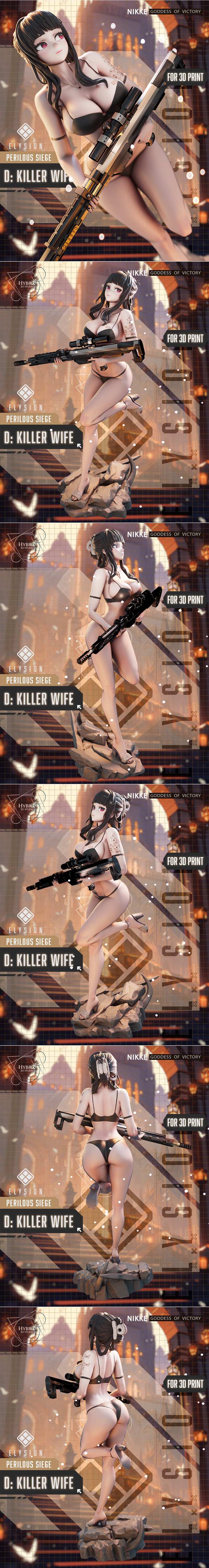 Hybris Studios旗下作品《D Killer Wife》3D打印模型|Hybris Studios – D Killer Wife – 3D Print Model STL