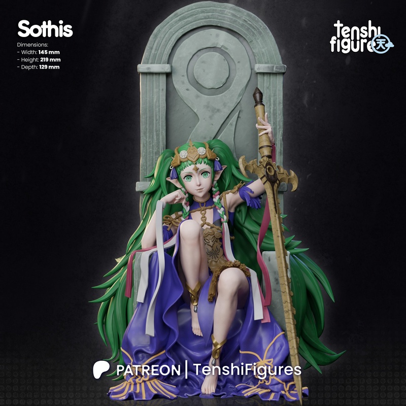 火纹系列-十神-3D打印模型|Tenshi Figures – Sothis – Fire Emblem – 3D Print Model