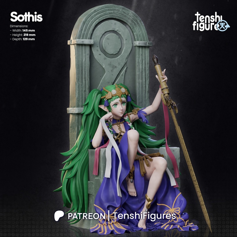 火纹系列-十神-3D打印模型|Tenshi Figures – Sothis – Fire Emblem – 3D Print Model