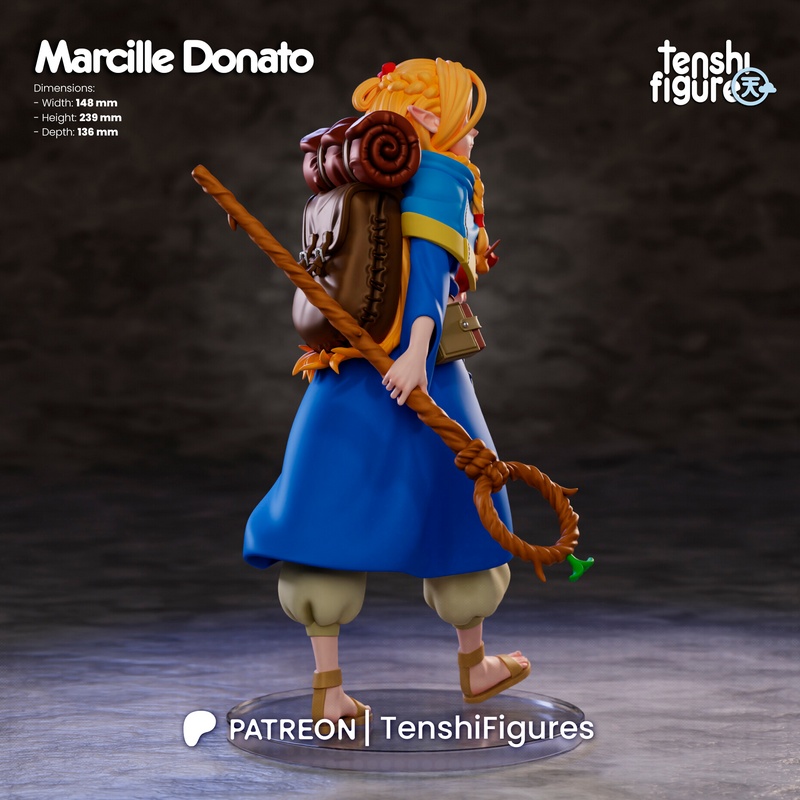 Tenshi Figures - 马基丽·多纳托 - 魔法食堂 3D打印模型|Tenshi Figures – Marcille Donato – Dungeon Meshi – 3D Print Model