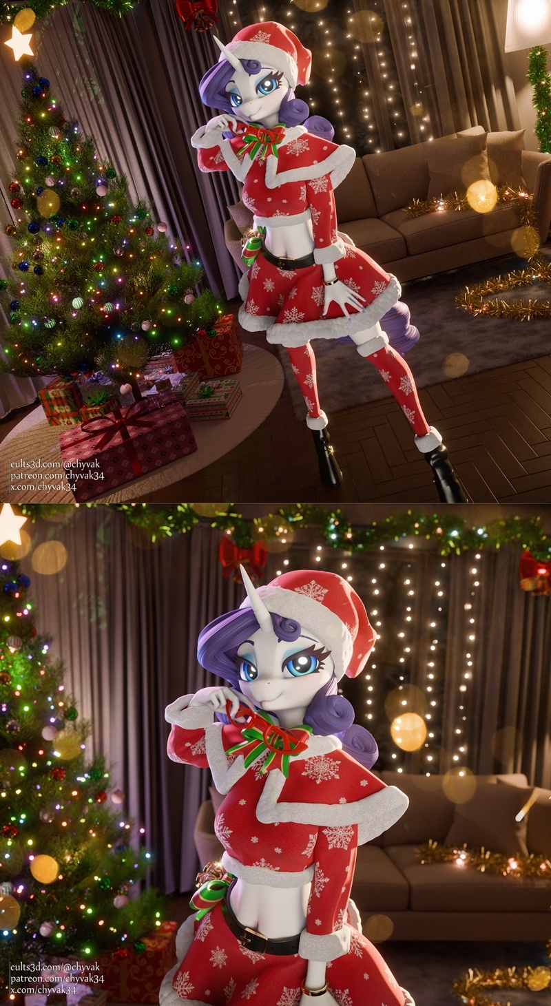 圣诞稀有款——3D打印模型：圣诞主题动漫角色立体模型|Christmas Rarity – 3D Print Model STL
