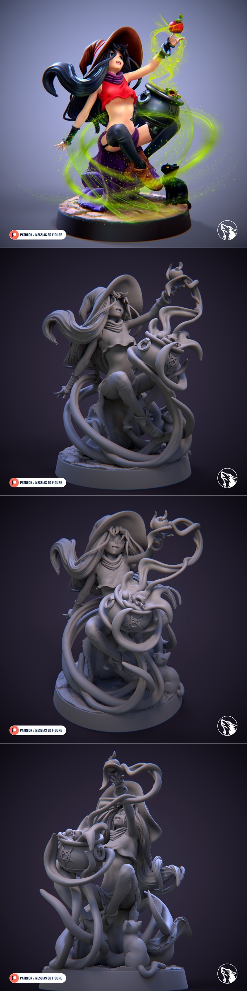 女巫坩埚 - 3D打印模型|Witch Cauldron – 3D Print Model STL