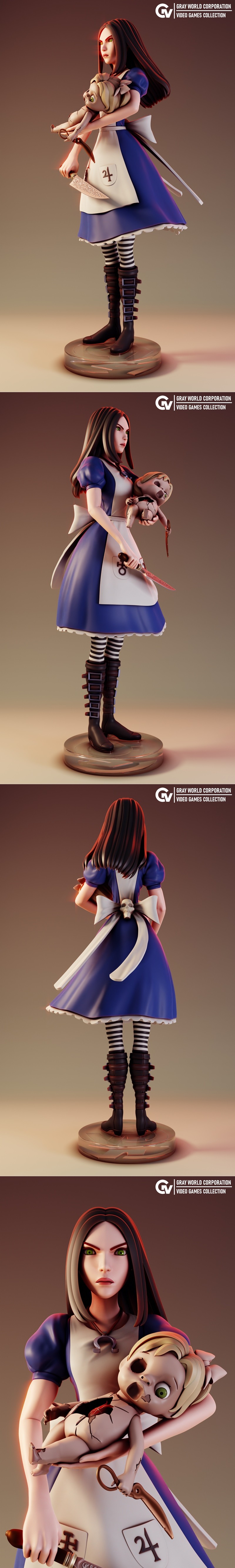 麦基斯艾丽丝 3D打印模型|McGee’s Alice – 3D Print Model STL