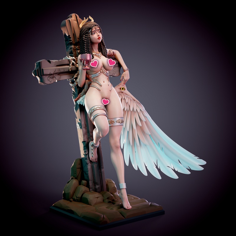 Chagarin 伊ris 落魄天使 3D打印模型|Chagarin – Iris – Fallen Angel – 3D Print Model