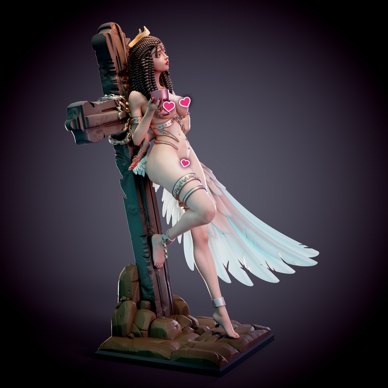 Chagarin 伊ris 落魄天使 3D打印模型|Chagarin – Iris – Fallen Angel – 3D Print Model