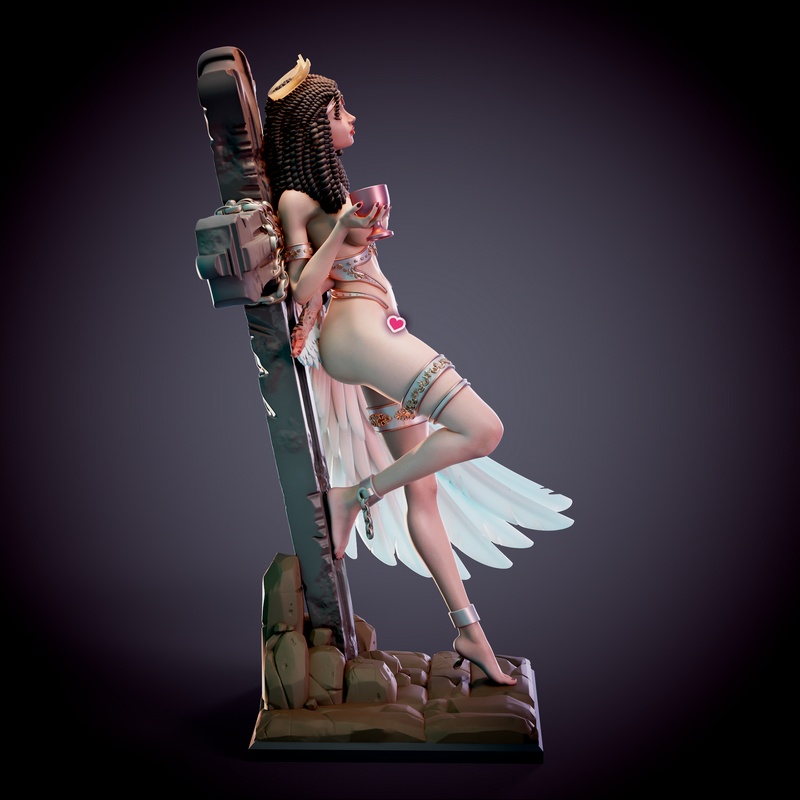 Chagarin 伊ris 落魄天使 3D打印模型|Chagarin – Iris – Fallen Angel – 3D Print Model
