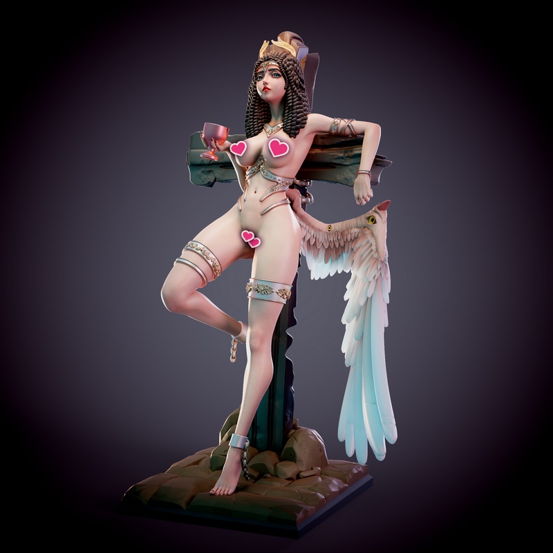Chagarin 伊ris 落魄天使 3D打印模型|Chagarin – Iris – Fallen Angel – 3D Print Model