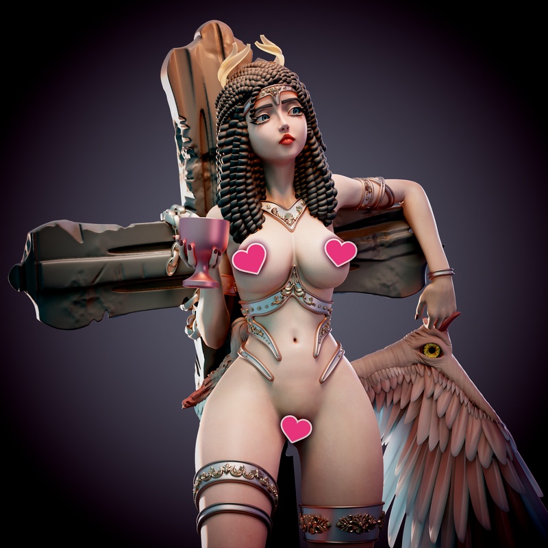 Chagarin 伊ris 落魄天使 3D打印模型|Chagarin – Iris – Fallen Angel – 3D Print Model