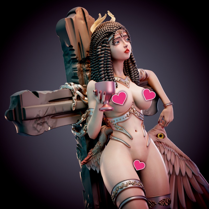 Chagarin 伊ris 落魄天使 3D打印模型|Chagarin – Iris – Fallen Angel – 3D Print Model