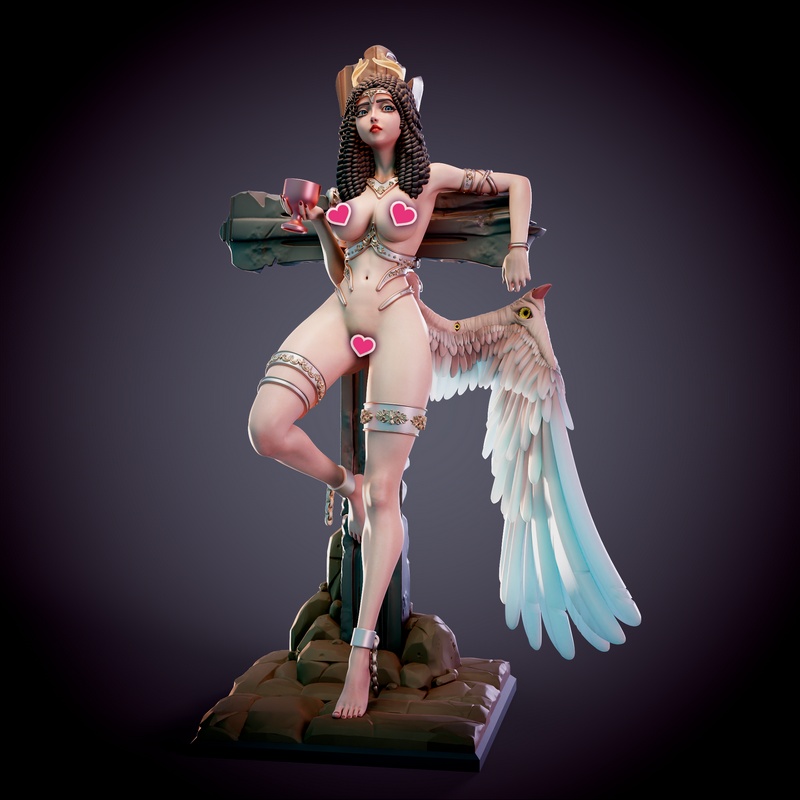Chagarin 伊ris 落魄天使 3D打印模型|Chagarin – Iris – Fallen Angel – 3D Print Model