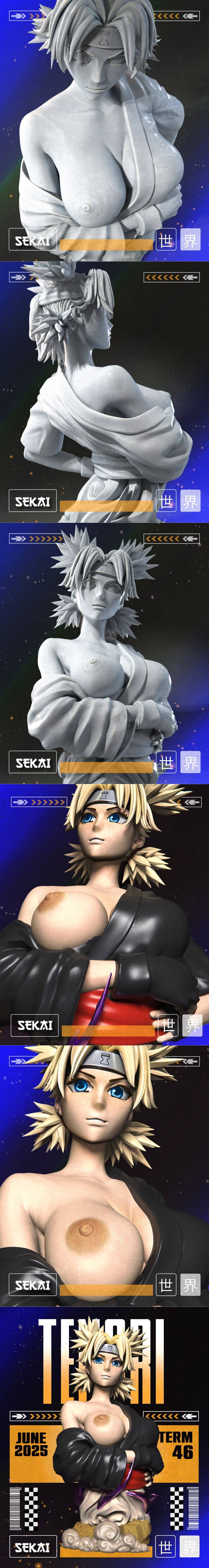 赛博·折纸少女 3D打印模型|Sekai – Temari Bust – 3D Print Model STL