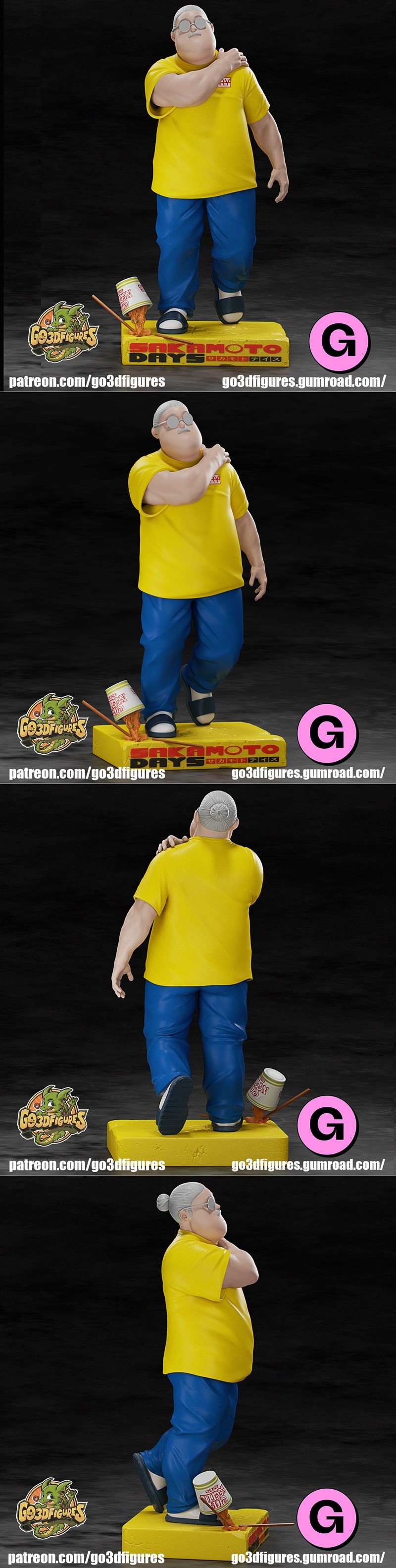 Go3DFigures - 佐藤太郎 - 3D打印模型|Go3DFigures – Taro Sakamoto – 3D Print Model STL