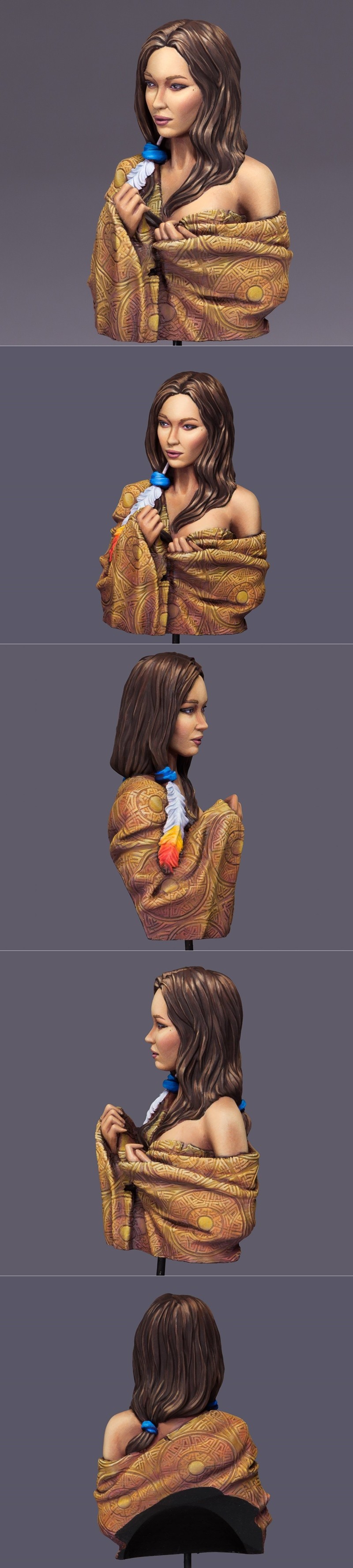 Ouroboros迷你模型 - 女神凯拉头像 - 3D打印模型|Ouroboros Miniatures – Kera Bust – 3D Print Model STL