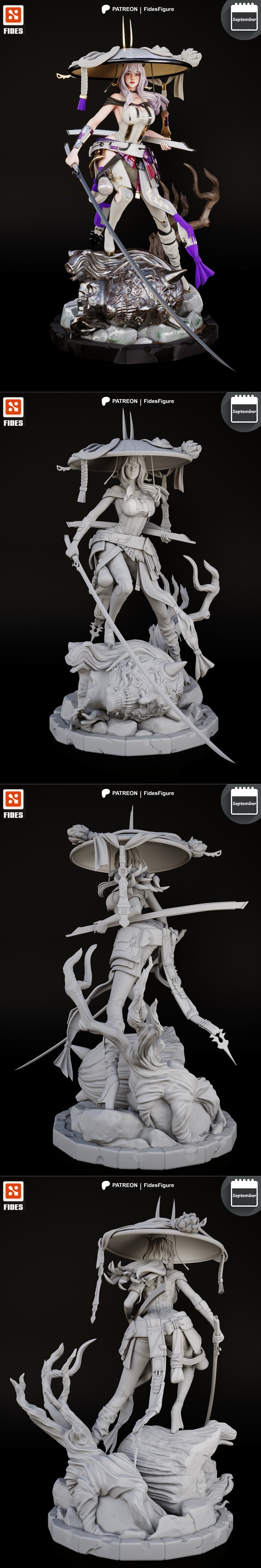 Fides角色Scarlet星刃3D打印模型|Fides Figure – Scarlet – Stellar Blade – 3D Print Model STL