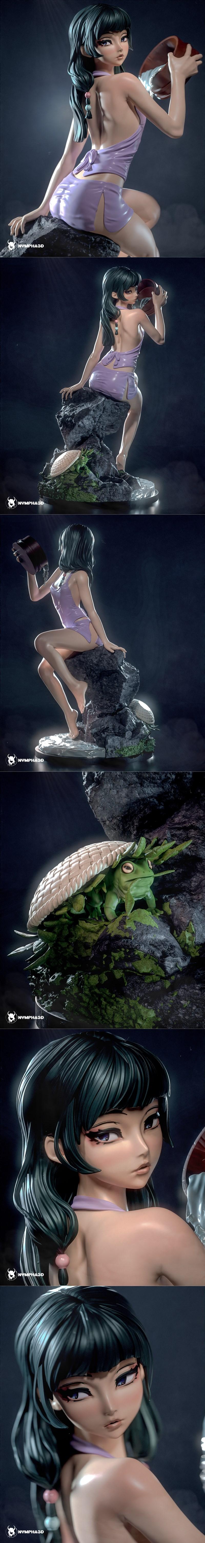 Nympha 茅茅 3D打印模型|Nympha – Mao Mao – 3D Print Model STL