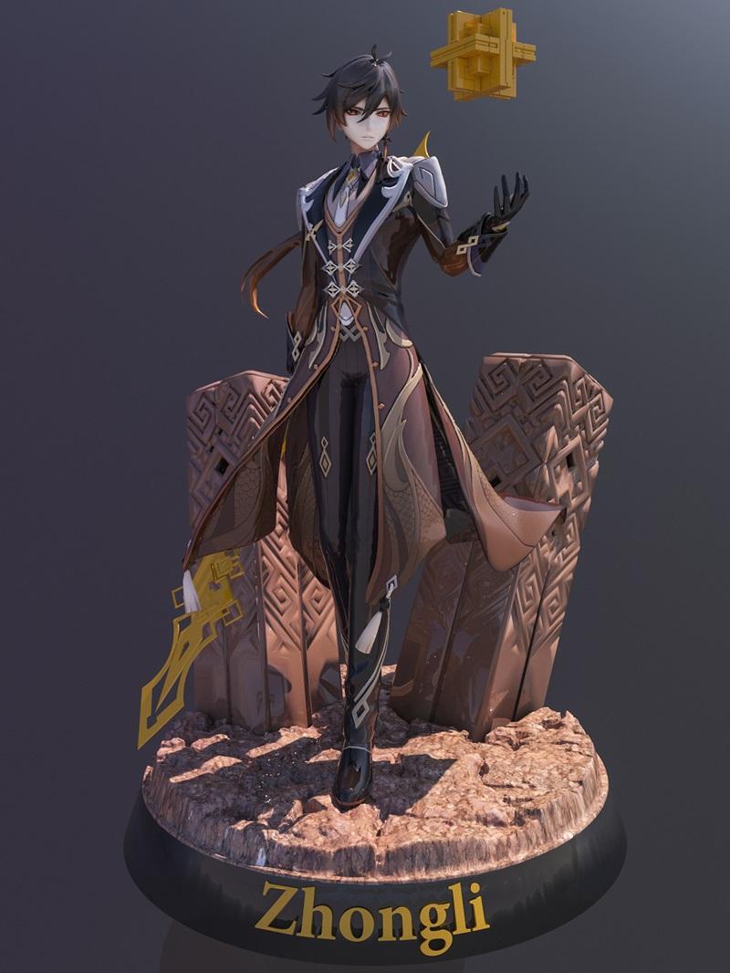 赛瑞克收藏 - 钟离 - 3D打印模型|Serik Collection – Zhongli – 3D Print Model STL