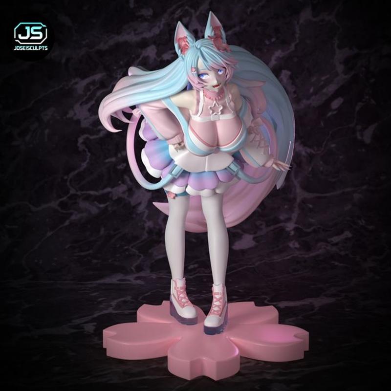 Patel Goth银vale 3D打印模型：Josei雕塑作品|Patel Goth Silvervale – Josei Sculpt – 3D Print Model STL