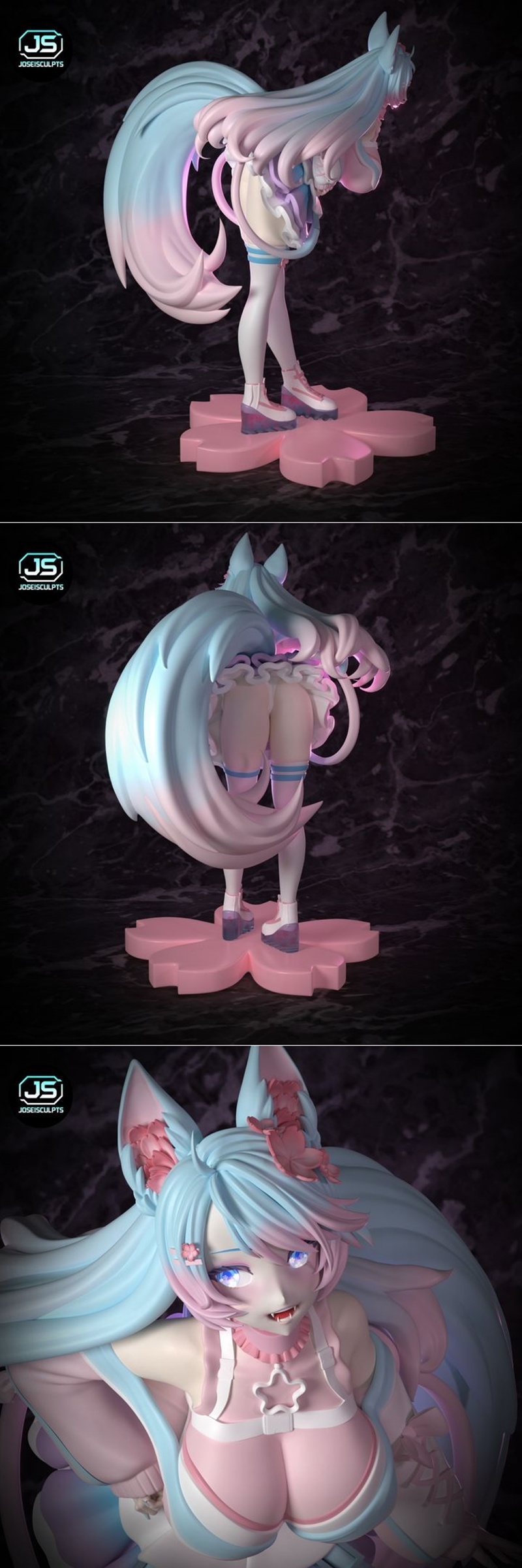Patel Goth银vale 3D打印模型：Josei雕塑作品|Patel Goth Silvervale – Josei Sculpt – 3D Print Model STL