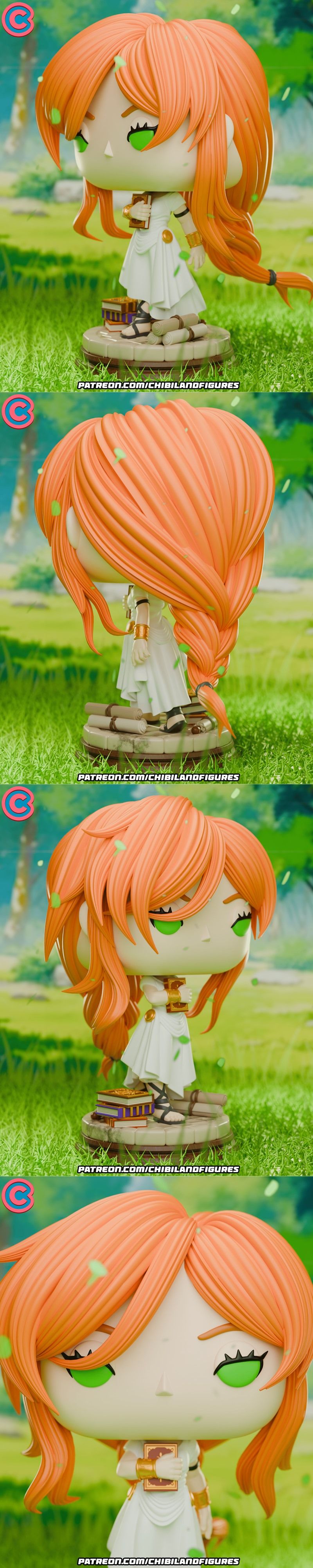 火焰风格Chibi萌系3D打印模型|Chibi Land Figures – Flamme Funko – 3D Print Model STL