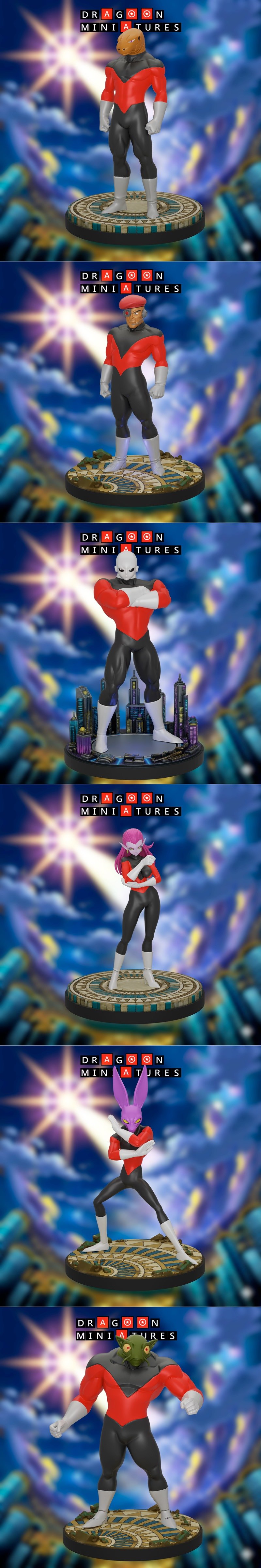 龙族微型模型 - 世界11赛季38期 - 3D打印模型 STL|Dragoon Miniatures – Term 38 – DBS Universe 11 – 3D Print Model STL