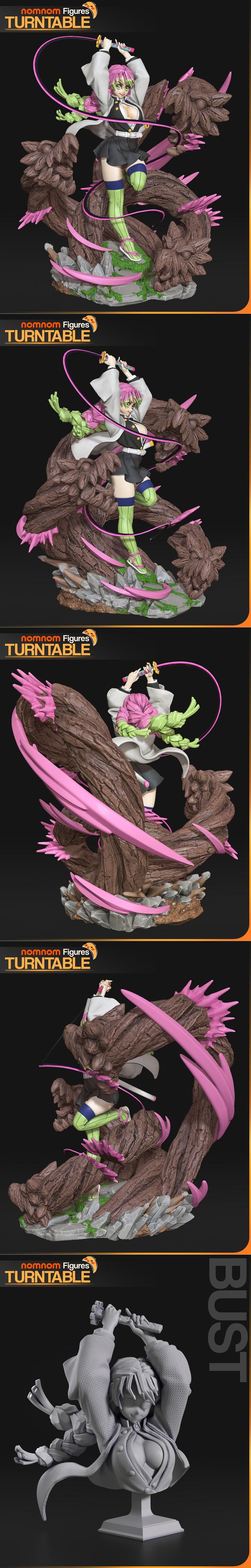 Nomnom Figures – Mitsuri Kanroji – 3D Print Model STL