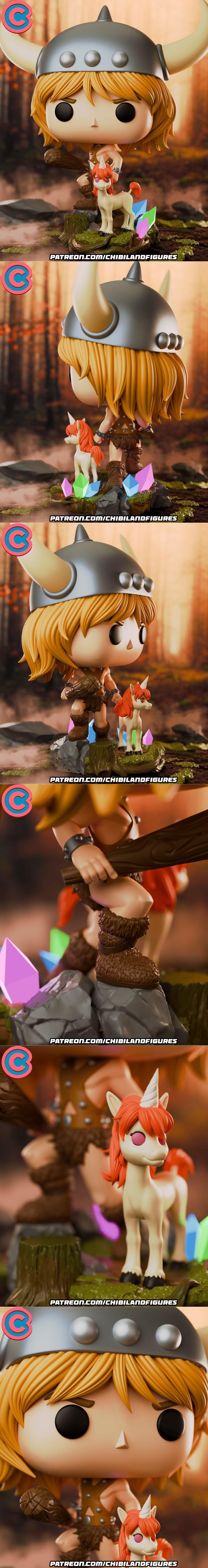 Chibi风格萌系角色3D打印模型|Chibi Land Figures – Booby Funko – 3D Print Model STL