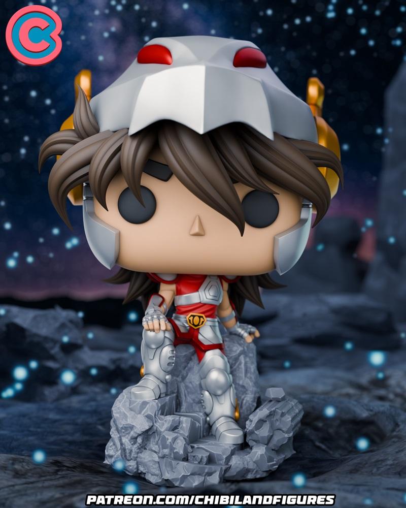 青衣幻想3D打印模型-赛亚人|Chibi Land Figures – Seiya Funko – 3D Print Model STL