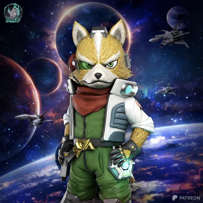 Kaidan 3D打印模型：Fox McCloud角色模型|Kaidan – Fox Mccloud – 3D Print Model STL