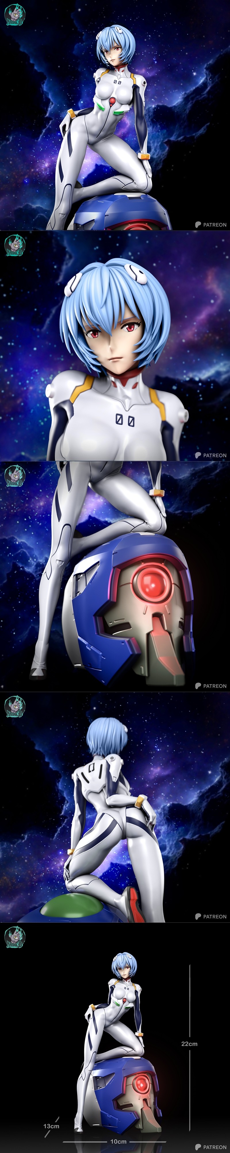 Kaidan - 里见明日香 - 3D打印模型|Kaidan – Rei Ayanami – 3D Print Model STL