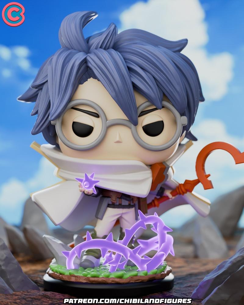 《Log Horizon Shirou 3D打印模型》|Chibi Land Figures – Shiroe – Log Horizon – Funko – 3D Print Model STL