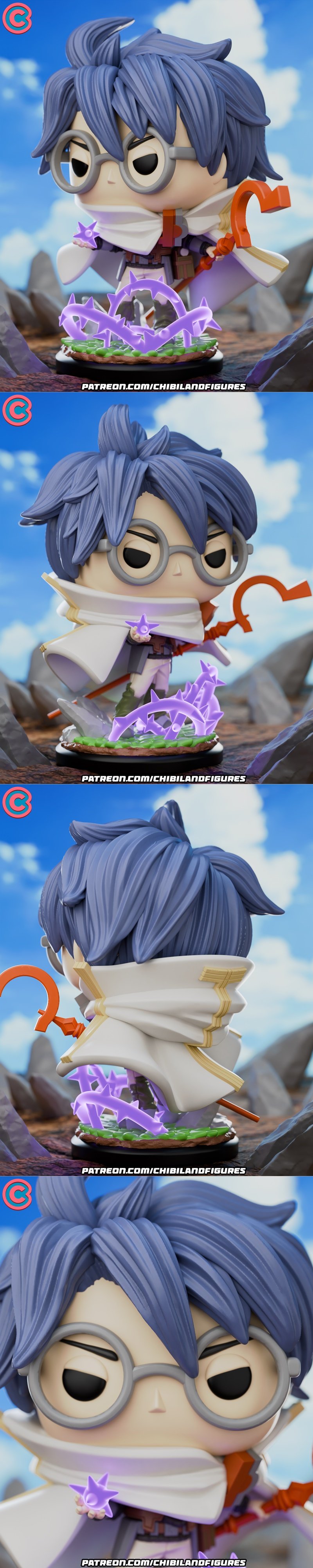 《Log Horizon Shirou 3D打印模型》|Chibi Land Figures – Shiroe – Log Horizon – Funko – 3D Print Model STL