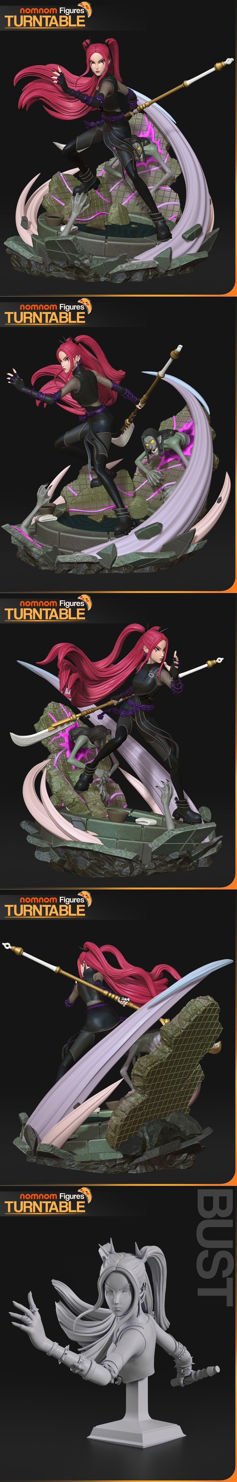 Mira 3D打印模型 - Kpop恶魔猎人角色雕塑|Nomnom Figures – Mira – Kpop Demon Hunters – 3D Print Model STL
