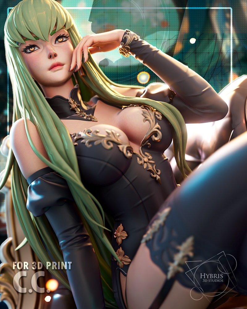 Code Geass 机械师模型 3D打印版|Hybris Studio – CC from Code Geass – 3D Print Model