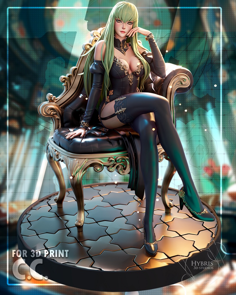 Code Geass 机械师模型 3D打印版|Hybris Studio – CC from Code Geass – 3D Print Model