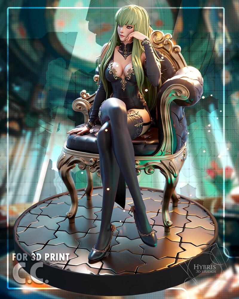 Code Geass 机械师模型 3D打印版|Hybris Studio – CC from Code Geass – 3D Print Model